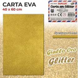 Carta gomma EVA misura 21x30cm, conf. da 10ff, colori assortiti - OFBA srl