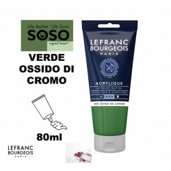 LEFRANC BOURGEOIS Acrilico fine 80ml verde ossido do cromo - 1