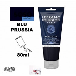 LEFRANC BOURGEOIS Acrilico fine 80ml blu prussia - 1