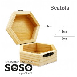 Scatola in legno 9x8x4cm - 1