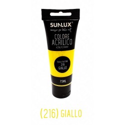 Colore acrilico colori brillanti lunga durata 75ml 216 giallo - 1