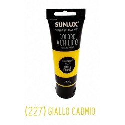 Colore acrilico brillanti lunga durata 75ml 227 giallo cadmio - 1