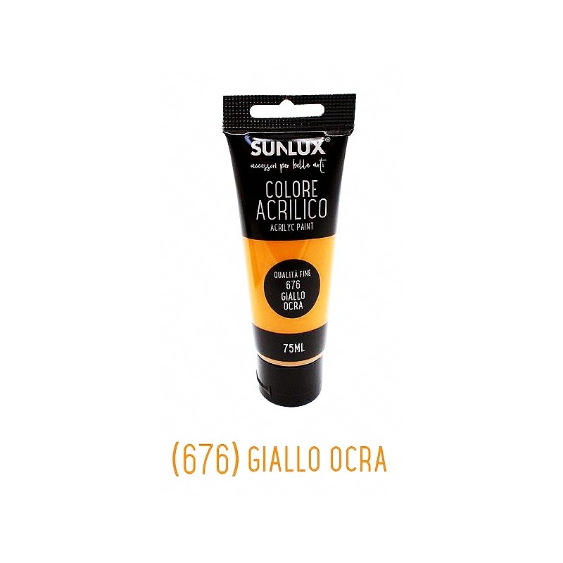 Colore acrilico brillanti lunga durata 75m 676 giallo orca - 1