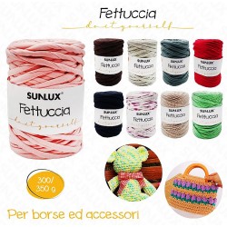 Fettuccia filato 5 pezzi fantasie random  ciascuno circa 300-350gr - 1