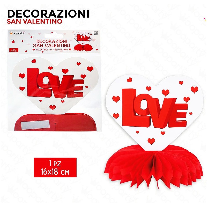 Decorazioni san valentino1pezzo 16x18cm - 1