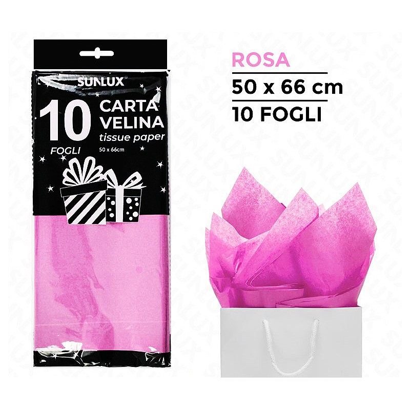 Carta Velina Rossa - 30 Fogli cm 70 x 100