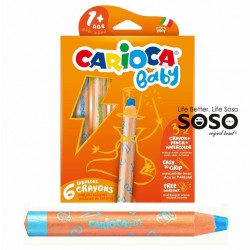 Carioca baby 3-1 crayons scat da 6 crayons