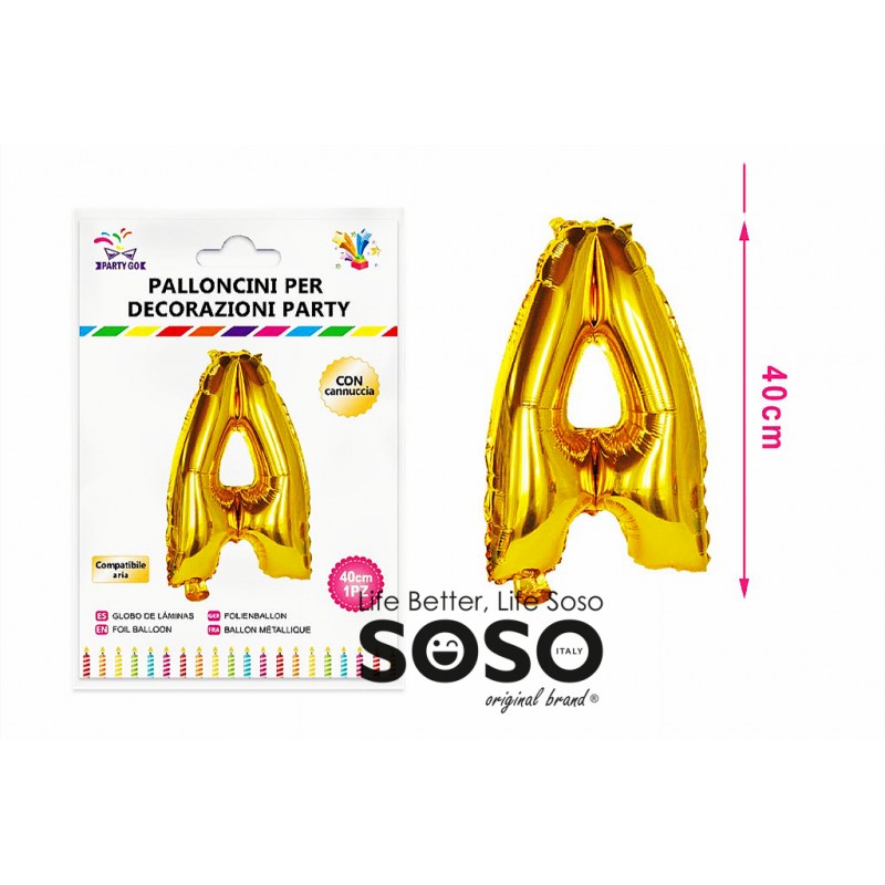 Palloncino mylar oro numero 7 h.40cm