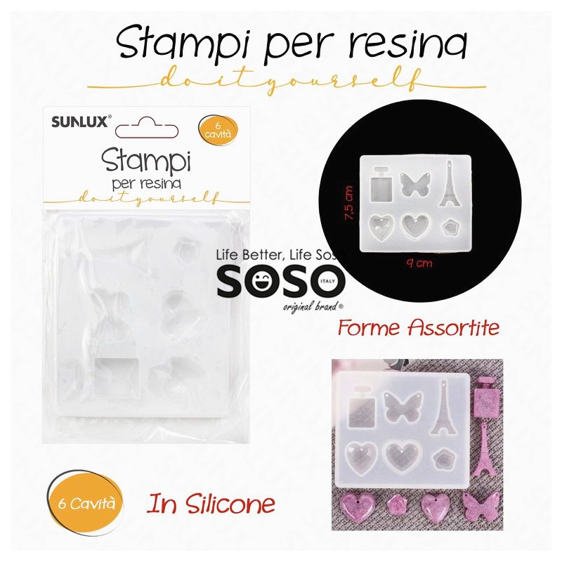 STAMPI IN RESINA, Stampo in silicone per giochi Tic Tac Toe da 5, Stampi in  resina
