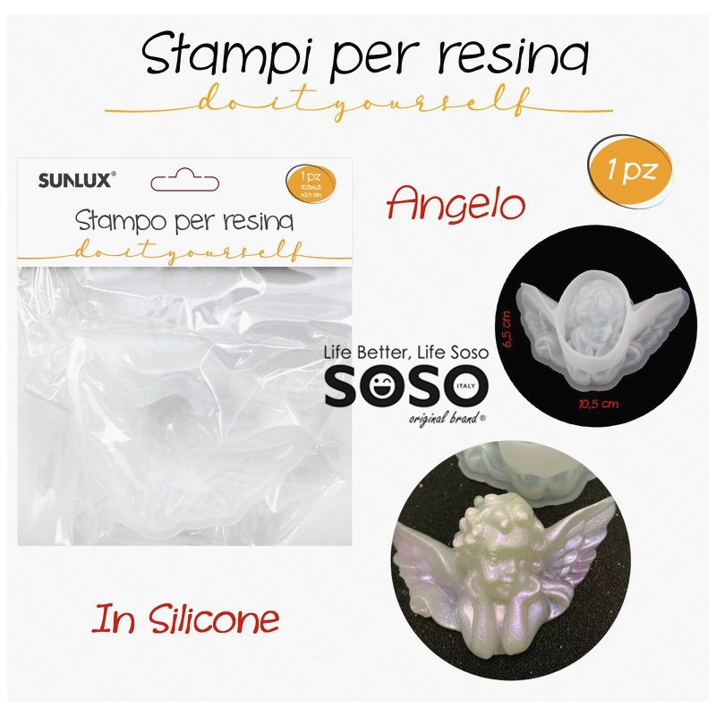 Stampi in silicone per resina forme angelo