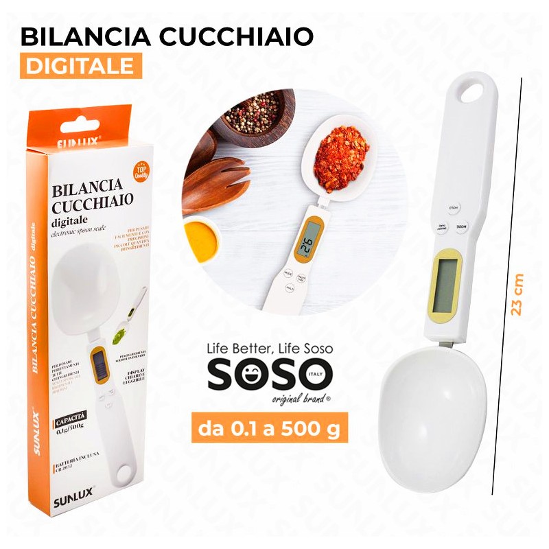 Bilancia digitale cucchiaio da 0.1 a 500g - 1