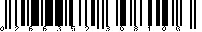 EAN-13 : 0266352308106