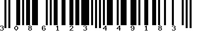 EAN-13 : 3086123449183