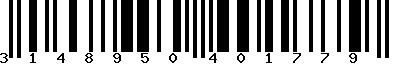 EAN-13 : 3148950401779
