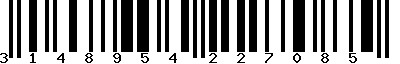 EAN-13 : 3148954227085