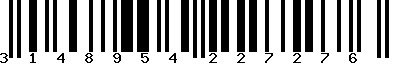 EAN-13 : 3148954227276