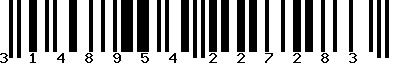 EAN-13 : 3148954227283