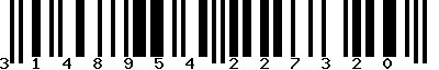 EAN-13 : 3148954227320