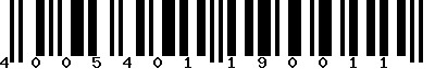 EAN-13 : 4005401190011