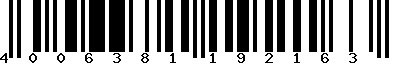 EAN-13 : 4006381192163
