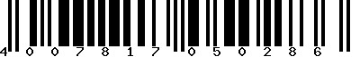 EAN-13 : 4007817050286