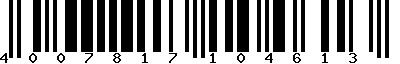 EAN-13 : 4007817104613