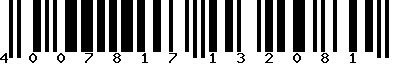 EAN-13 : 4007817132081