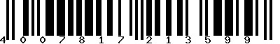 EAN-13 : 4007817213599