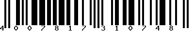 EAN-13 : 4007817310748