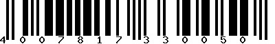 EAN-13 : 4007817330050
