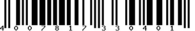 EAN-13 : 4007817330401