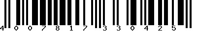 EAN-13 : 4007817330425