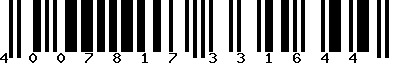 EAN-13 : 4007817331644