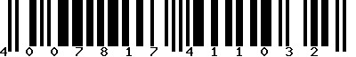 EAN-13 : 4007817411032