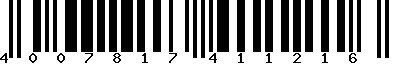 EAN-13 : 4007817411216