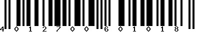 EAN-13 : 4012700601018