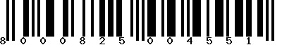 EAN-13 : 8000825004551