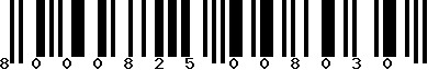 EAN-13 : 8000825008030