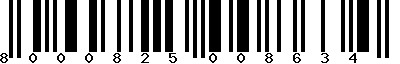 EAN-13 : 8000825008634