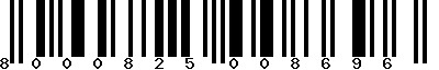 EAN-13 : 8000825008696