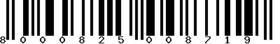 EAN-13 : 8000825008719