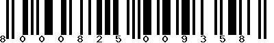 EAN-13 : 8000825009358