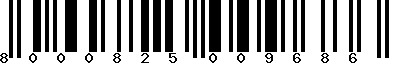 EAN-13 : 8000825009686