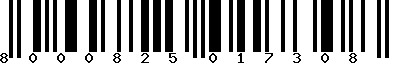 EAN-13 : 8000825017308