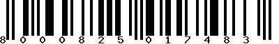 EAN-13 : 8000825017483