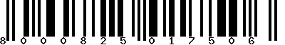 EAN-13 : 8000825017506