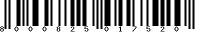 EAN-13 : 8000825017520