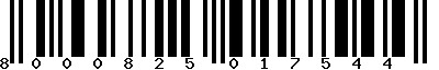 EAN-13 : 8000825017544