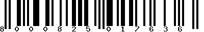 EAN-13 : 8000825017636