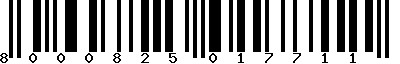 EAN-13 : 8000825017711